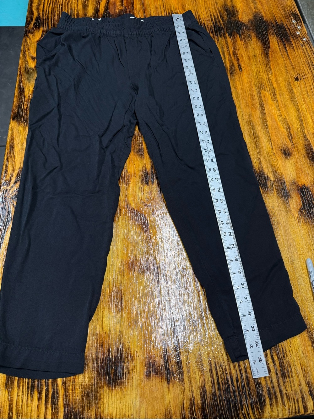 Jessica Simpson Men's Black Elastic-Waist Jogger Pants